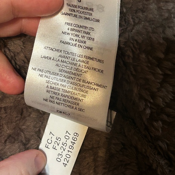 Free Country Butter Pile Fleece Jacket Size L Brown Plush Cozy NWT - Picture 12 of 13